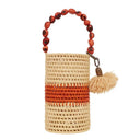 Bolsa Bucket Palha Maxi Bóia