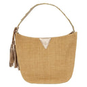 Bolsa Hobo Proa Artesanal - Bege e Dourado