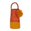 Bolsa Palha Mini Bóia Lambari Amarelo e Laranja
