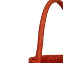 Bolsa Palha Mini Bóia Lambari Amarelo e Laranja Detalhes