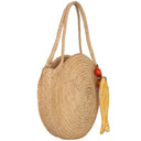 Bolsa de palha redonda Corumbau