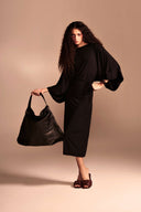 Bolso Hobo Camping - Negro Perlado