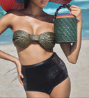 Bolsa de Palha Redonda Bucket Bag Maraú - argila