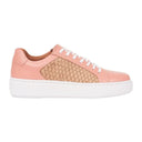 Sneaker Couro de Tilápia Rosa Topázio Lateral