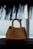 Bolso de Paja Atol - Rosa Opaco