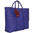 Bolsa de palha grande Boipeba - Azul